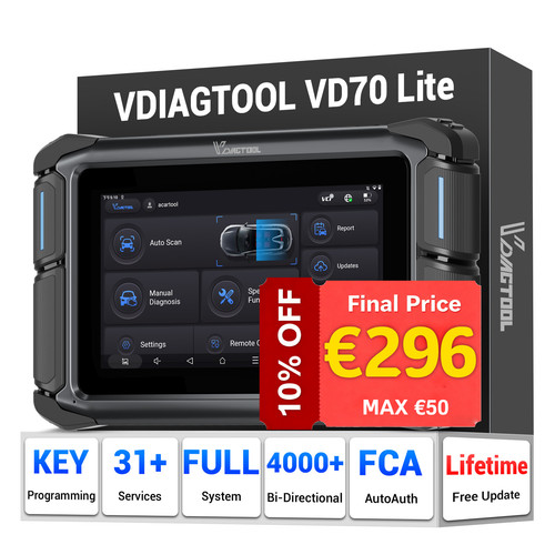Vdiagtool vd70 lite kfz - kfz, obd2
