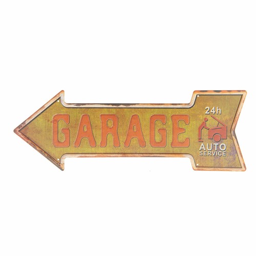 Blechschild garage auto - "garage",